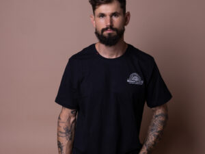 Cotton print 24 T-shirt /Black