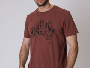 Cotton print 25 T-shirt / Brown Sunset