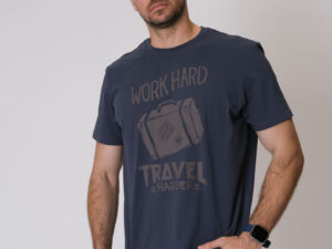 Cotton print 25 T-shirt / Navy