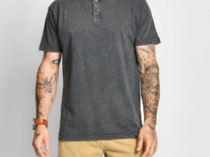 MORETON COTTON T SHIRT - Black
